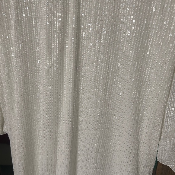 NEVER WORN Custom Sequin Wedding/Elopement Dress - Picture 2 of 7